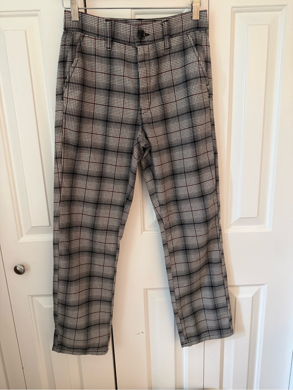 American Eagle Outfitters Grey Plaid Men's Dress Pants